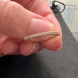 Gold & Small Diamond Ring - Size 8.5